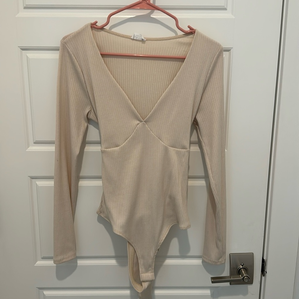 Bodysuit with tie in back
